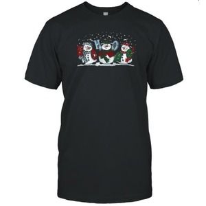 Dancing Snowman Ho Ho Ho Teacher T-Shirt